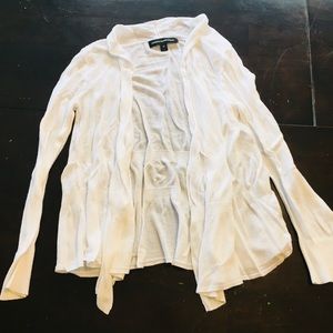 Express White Cardigan Size Medium